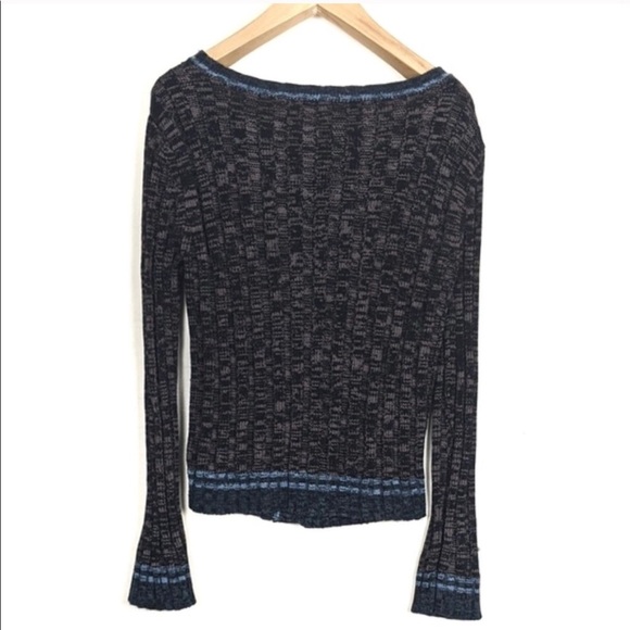 Free people ribbed button cardigan size large - Picture 2 of 4